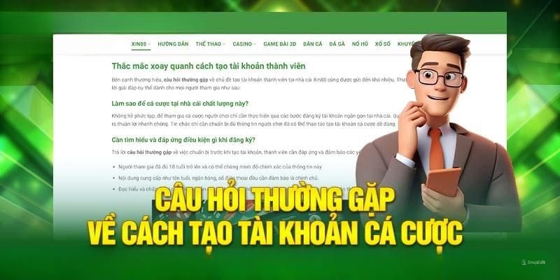 Câu hỏi thường gặp Xin88 xoay quanh tài khoản hội viên